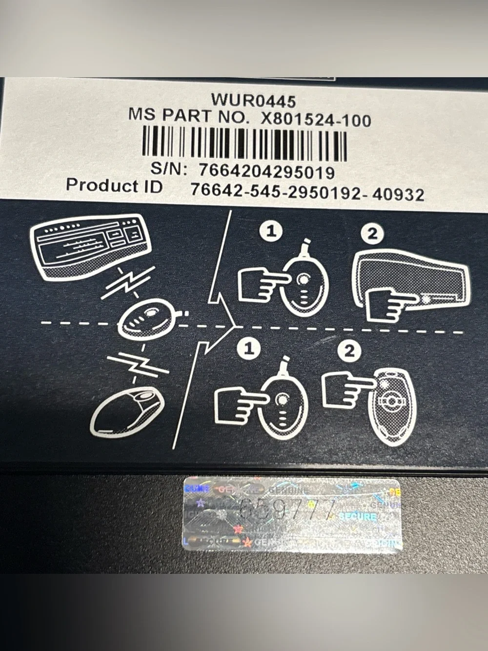 Microsoft Wireless MultiMedia Keyboard 1.1 & Optical Receiver 2.1 and Mouse.